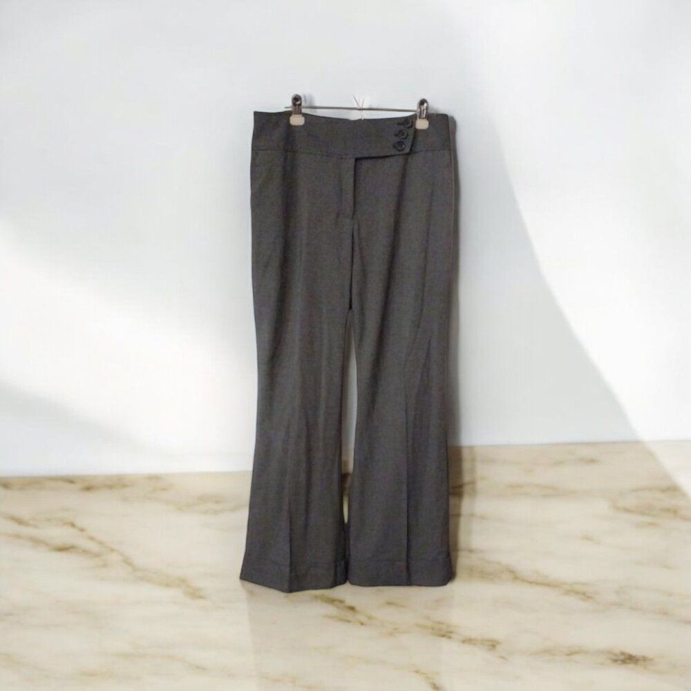 Gray Wide Leg Dress Pants from Dalia Collection